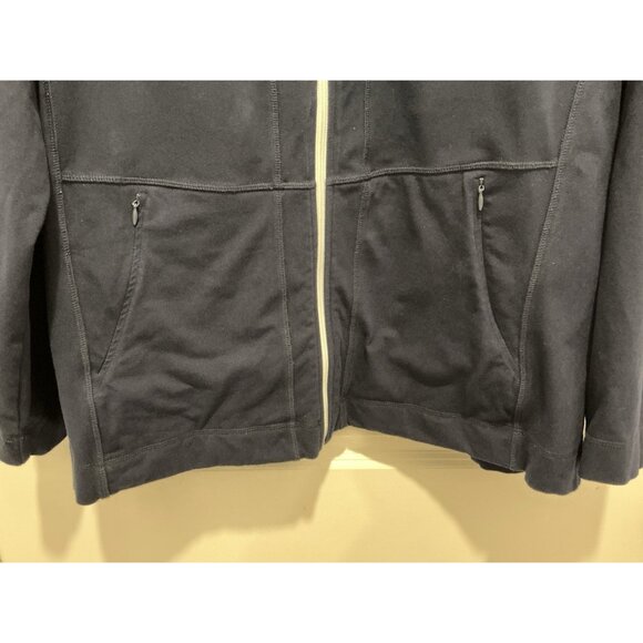 T By Talbots Jacket 3X Blue Full Zip Pockets Zip Closed - Picture 4 of 7